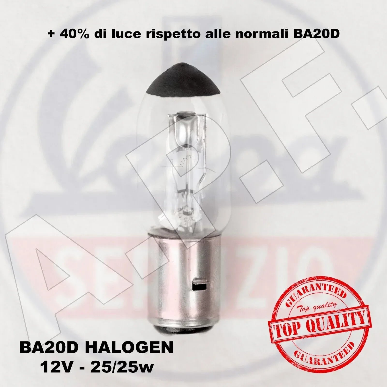 BA20D lampada LAMPADINA FARO VESPA vari modelli di volt e watt - RICAMBI VESPA A.P.F.